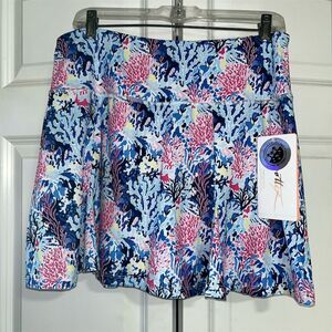 Gottex Women's Skort L Multicolor Under the Sea Print Casual